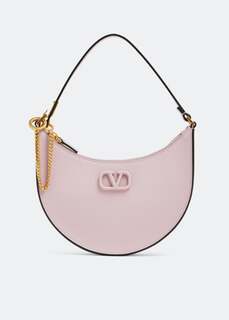 Сумка-хобо VALENTINO GARAVANI VLogo Signature mini hobo bag, фиолетовый