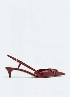 Туфли VALENTINO GARAVANI VLogo Signature slingback pumps, красный