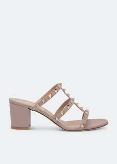 Сандалии VALENTINO GARAVANI ROCKSTUD SANDAL, бежевый