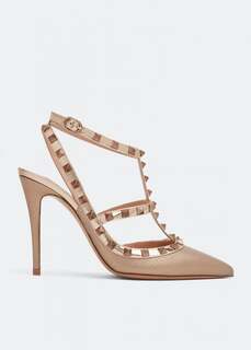 Туфли VALENTINO GARAVANI Rockstud pumps, металлик