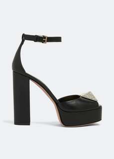 Туфли VALENTINO GARAVANI One Stud platform pumps, черный