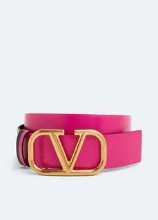 Ремень VALENTINO GARAVANI VLogo Signature reversible belt, розовый