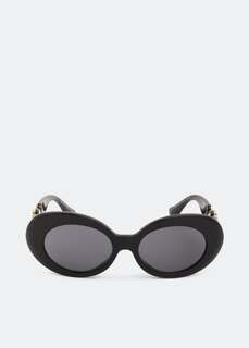 Солнечные очки VERSACE Medusa Biggie Oval sunglasses, черный