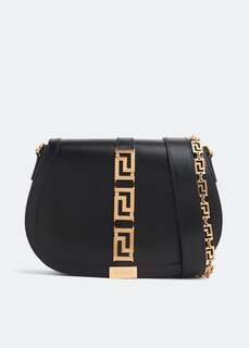 Сумка кросс-боди VERSACE Greca Goddess large shoulder bag, черный