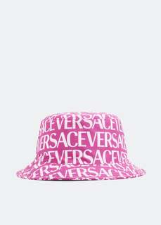 Шляпа VERSACE Versace Allover bucket hat, розовый