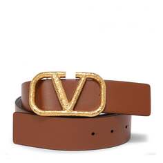 Ремень VALENTINO GARAVANI VLogo Signature belt, коричневый