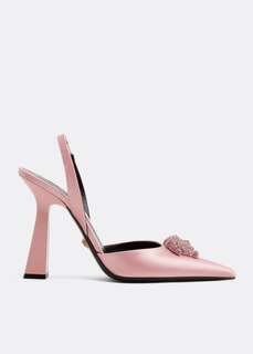 Туфли VERSACE La Medusa slingback pumps, розовый