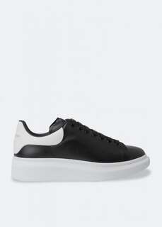 Кроссовки ALEXANDER MCQUEEN Oversized leather sneakers, черный