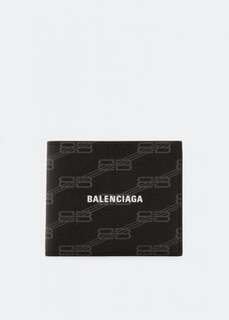 Кошелек BALENCIAGA Cash square folded wallet, принт