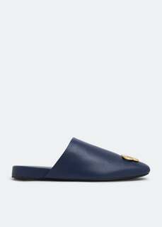 Слиперы BALENCIAGA BB Cosy slippers, синий