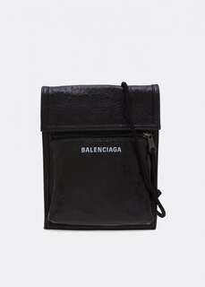Сумка кросс-боди BALENCIAGA Explorer strap pouch, черный