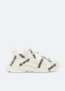 Кроссовки BALENCIAGA Triple S Logotype sneakers, белый