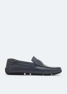 Лоферы BALLY Pivial slip-on loafers, синий