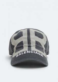 Кепка BALENCIAGA BB sprayed cap, серый