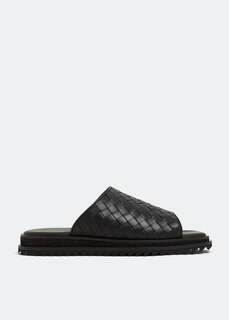 Сандалии BARRETT Leather woven sandals, черный