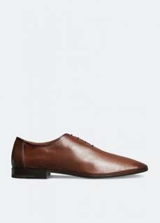 Оксфорды BERLUTI Lorenzo Kangaroo oxford shoes, коричневый