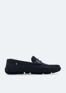 Лоферы BALLY Pikat driving loafers, черный