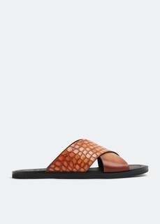 Сандалии BERLUTI Sifnos sandals, коричневый