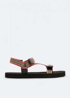 Сандалии BURBERRY Patterson sandals, бежевый