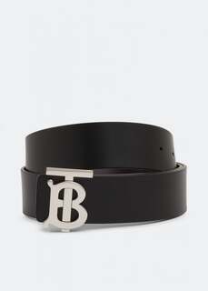 Ремень BURBERRY Logo buckle belt, черный