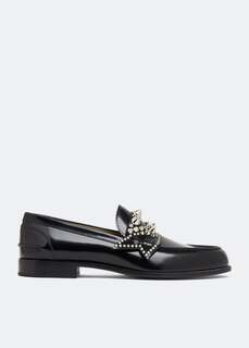 Лоферы CHRISTIAN LOUBOUTIN No Penny Spikes loafers, черный