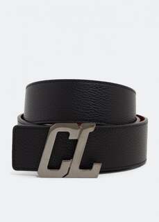 Ремень CHRISTIAN LOUBOUTIN Happyrui CL logo belt, черный