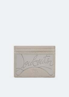 Картхолдер CHRISTIAN LOUBOUTIN M Kios cardholder, бежевый