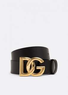 Ремень DOLCE&amp;GABBANA DG leather belt, черный