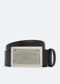 Ремень DOLCE&amp;GABBANA Leather belt, черный