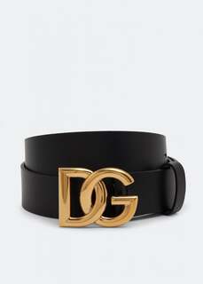 Ремень DOLCE&amp;GABBANA DG crossover logo belt, черный