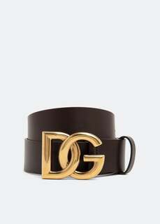 Ремень DOLCE&amp;GABBANA DG leather belt, коричневый