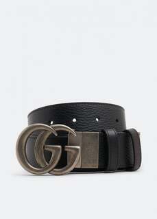 Ремень GUCCI GG Marmont reversible belt, черный