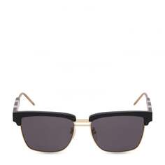 Солнечные очки GUCCI Square metal and acetate sunglasses, черный