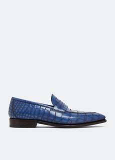 Лоферы FAGGIOLI ATELIER Ancona loafers, синий