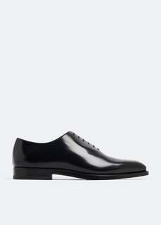 Оксфорды FERRAGAMO Balmoral Oxford shoes, черный
