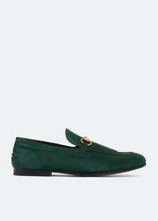 Лоферы GUCCI Jordaan loafers, зеленый