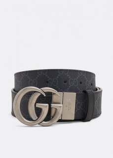 Ремень GUCCI GG Marmont reversible belt, черный