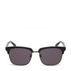 Солнечные очки GUCCI Rectangular-frame metal sunglasses, черный