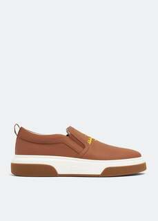 Кроссовки FERRAGAMO Cassina sneakers, коричневый