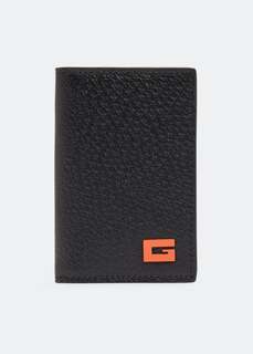 Кошелек GUCCI G Bold card case wallet, черный