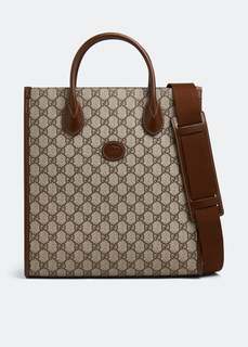 Сумка-тоут GUCCI Interlocking G tote bag, коричневый