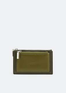 Кошелек JACQUEMUS Le carre rectangle wallet, зеленый