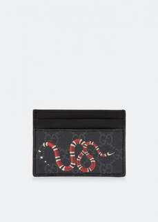 Картхолдер GUCCI Kingsnake print GG Supreme card holder, принт