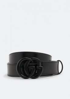 Ремень GUCCI GG Marmont thin belt, черный