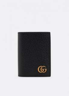 Картхолдер GUCCI GG Marmont leather card case, черный