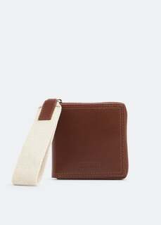 Кошелек JACQUEMUS Le carre Rond wallet, коричневый