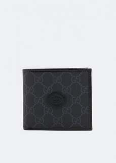 Кошелек GUCCI Interlocking G coin wallet , черный