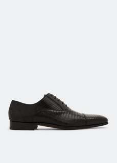 Оксфорды MAGNANNI Lizard Oxford lace-up shoes, черный