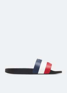 Шлепанцы MONCLER Basile slides, черный