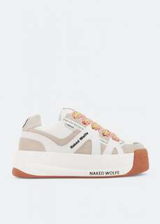 Кроссовки NAKED WOLFE Slide sneakers, белый